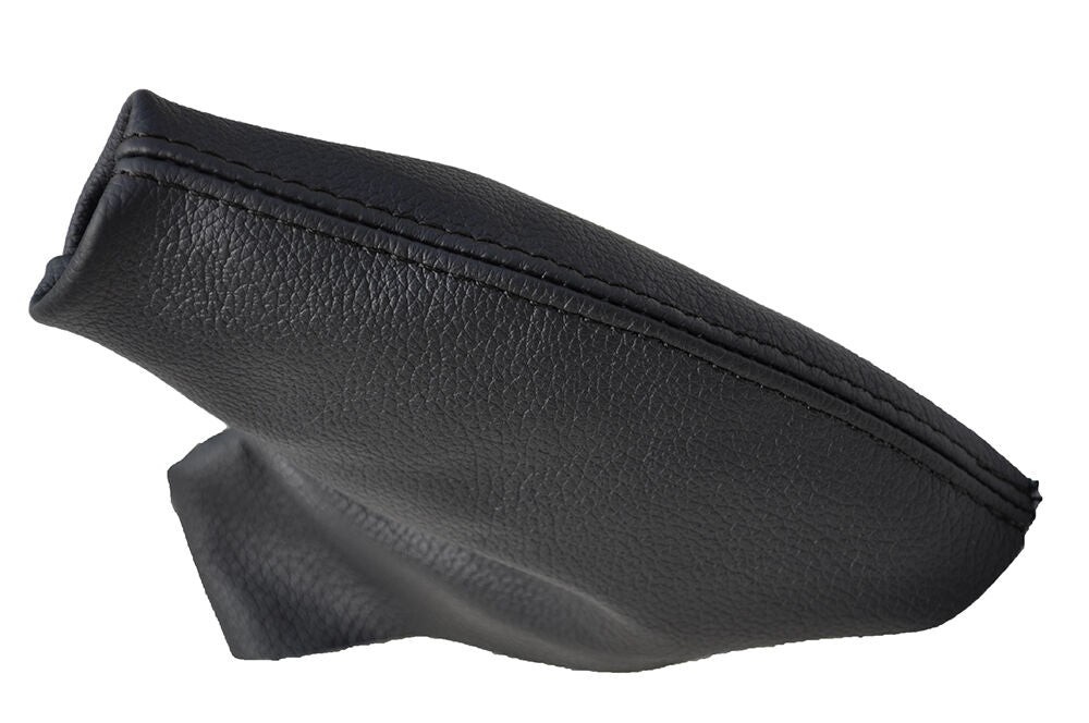 BLACK DOUBLE STITCH FITS MG MGF TF TF HANDBRAKE GAITER GATOR GAITOR LEATHER