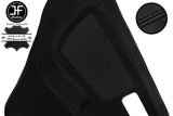 BLACK STITCH 2X FRONT DOOR CARD LEATHER COVERS FOR FORD SIERRA RS COSWORTH JF1