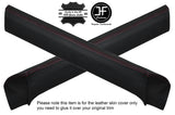 RED STITCH 2X TOP FRONT DOOR CAPPINGS LEATHER COVERS FITS BMW 6 SERIES E24