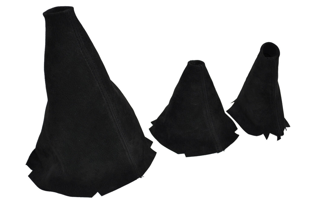 PU SUEDE FITS LAND ROVER DISCOVERY GEAR HANDBRAKE HI LOW 3X GAITERS CUSTOM NEW