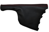 RED STITCHING LEATHER HANDBRAKE GAITER FITS SAAB 95 9-5 1997-2010 CUSTOM NEW