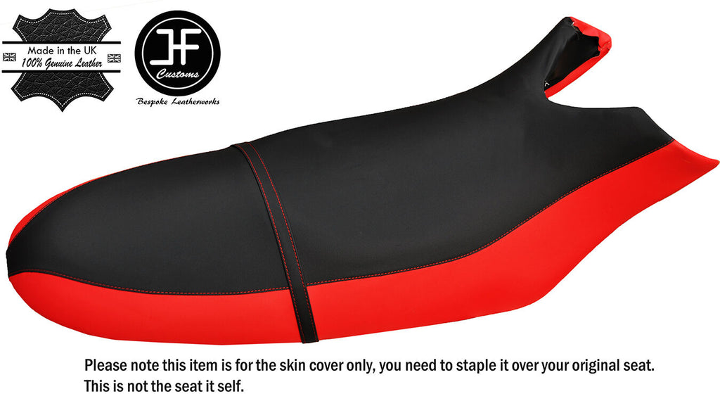 BLACK & RED CUSTOM FITS SEA DOO RX 00-06 AUTOMOTIVE VINYL SEAT COVER + STRAP