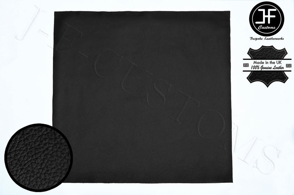 BLACK LEATHER 75cm x 75cm QUALITY TOP GRAIN GENUINE LEATHER CRAFTS AUTOMOTIVE