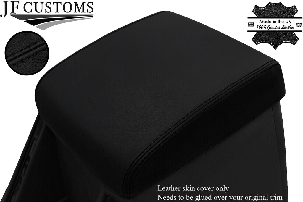 BLACK STITCH GENUINE LUXE-LEATHER ARMREST LID COVER FOR NISSAN PATROL Y61 97-13
