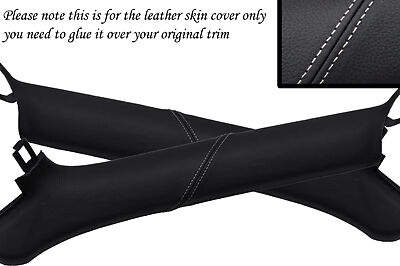 white stitch FITS MAZDA MX5 MK3 MIATA 05-12  2 X WINDSCREEN PILLAR COVERS ONLY