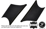 YELLOW STITCH 2X A PILLAR SIDE TRIM LEATHER COVERS FITS VW CADDY MK3 2005-2015