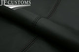 BLACK STITCH MANUAL LEATHER GEAR GAITER FITS VW VOLKSWAGEN CADDY LIFE MAXI 03-1