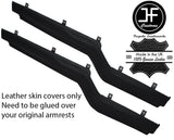 BROWN STITCHING 2X Z ARMREST LEATHER SKIN COVER FITS VW TYPE 3 T3 1500 1600