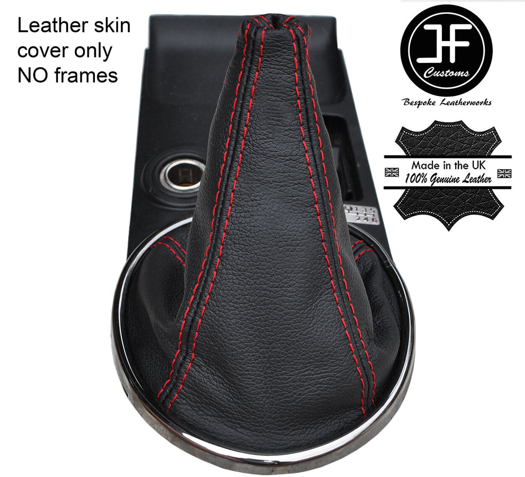 RED STITCH TOP GRAIN LEATHER MANUAL GEAR GAITER FITS LEXUS IS200 MK1 98-05