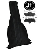 BLACK STITCHING PU SUEDE HANDBRAKE GAITER FITS VAUXHALL CORSA C 00-06 CUSTOM NEW