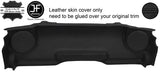 BLACK STITCH REAR SPEAKER PANEL LEATHER COVER FOR CORVETTE C6 CONVERTIBLE 05-13
