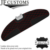 RED DIAMOND STITCH SUEDE & NAPPA TAIL GATE TRIM COVER FOR LOTUS EVORA 09-15