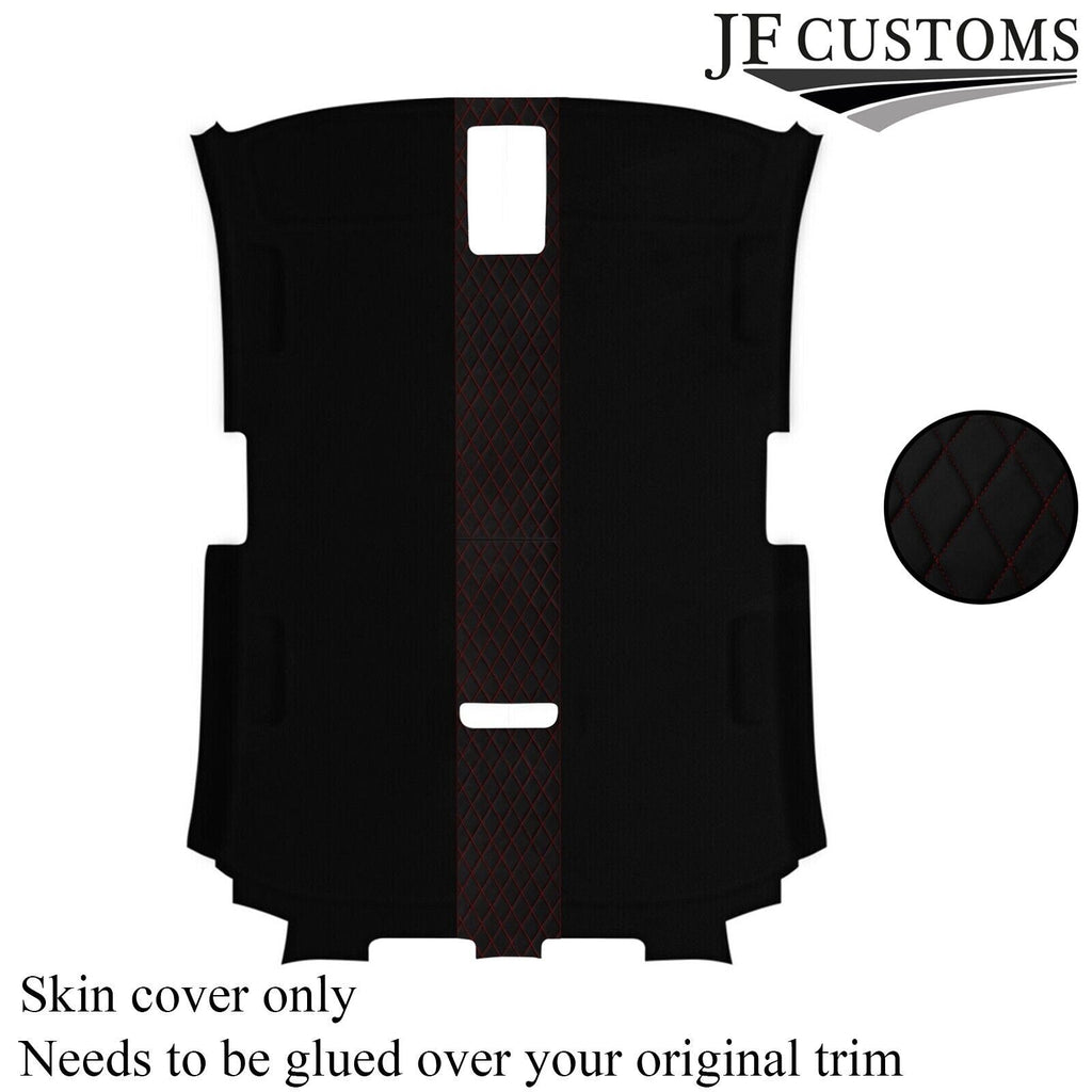 DSG2 D RED STITCH LUXE SUEDE HEADLINER COVER FOR AUDI A3 8P 04-12 3 DOOR