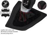 RED STITCH LEATHER AUTOMATIC GEAR GAITER FOR BMW 3 SERIES F30 F31 12-15