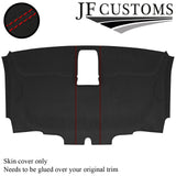 RED STITCH D GREY SUEDE HEADLINER COVER FOR VW T6 TRANSPORTER VAN 16-19