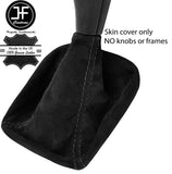 BLACK STITCH REAL SUEDE MANUAL GEAR GAITER FOR SUBARU IMPREZA WRX STI 2005-2007