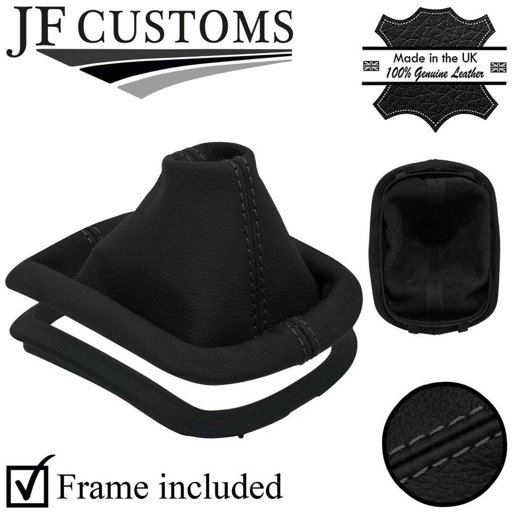 ANTHRACITE STITCH LEATHER GEAR +PLASTIC FRAME FITS VW PASSAT B5 FL 2001-2005