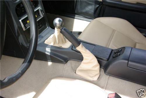 FITS MAZDA MX5 MK1 GEAR+HANDBRAKE REAL LEATHER GAITER TAN CUSTOM NEW MADE IN UK