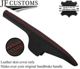 RED STITCH REAL LEATHER HANDBRAKE GAITER COVER FOR LANCIA Y YPSILON 1995-2003