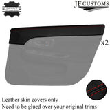 D RED STITCH 2X TOP FRONT DOOR CAPPING COVERS FOR SUBARU IMPREZA WRX STI 03-07