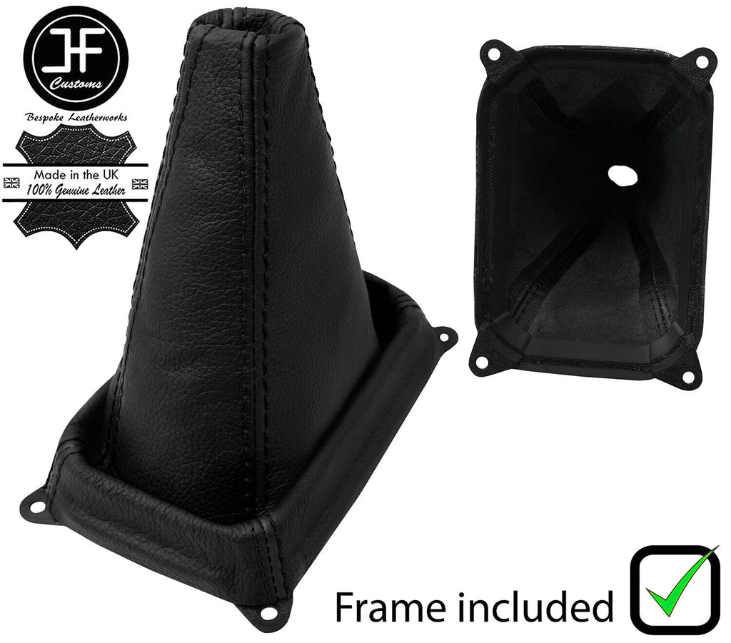 BLACK BLACK REAL LEATHER GEAR GAITER + PLASTIC FRAME FITS QUADIX UTV CUSTOM NEW