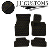 YELLOW DIAMOND STITCH VINYL 4X TAILORED FLOOR CARPETS FOR BMW MINI F56 13-21 JF1