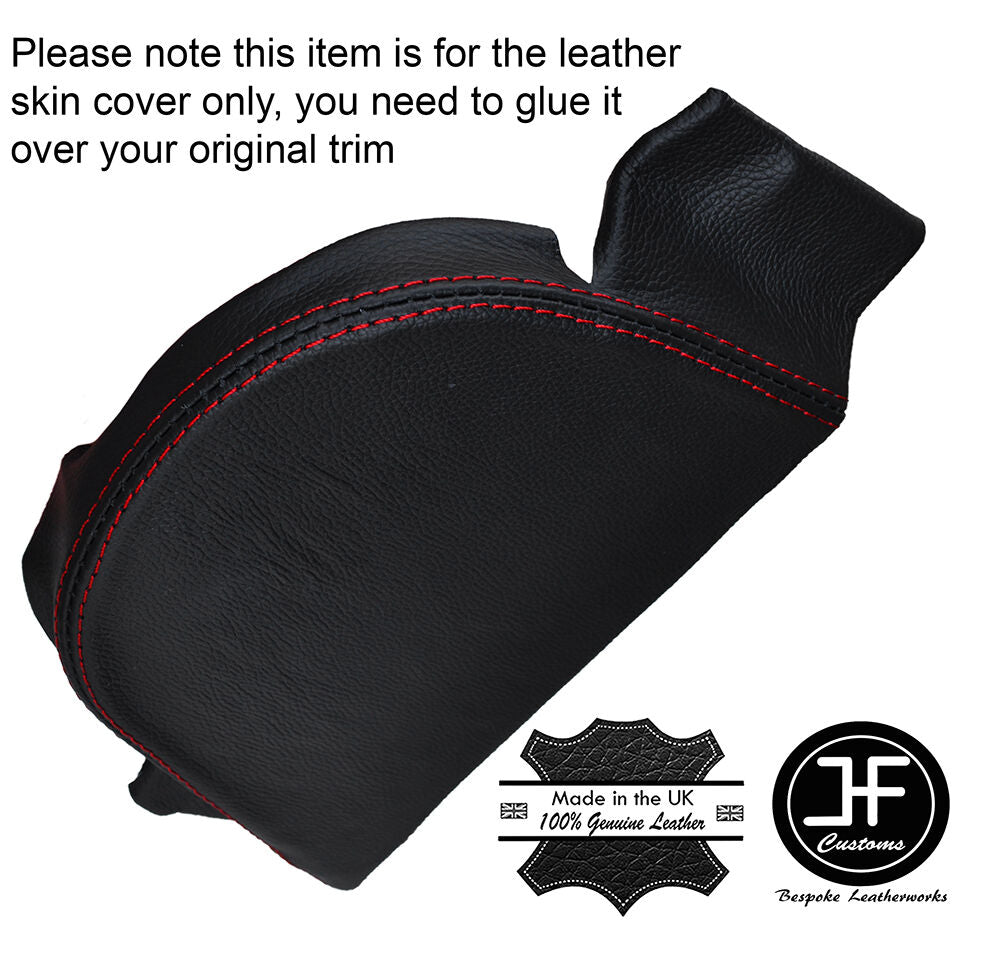 RED STITCHING HANDBRAKE E BRAKE TRIM LEATHER COVER FITS CORVETTE C4 1984-1987