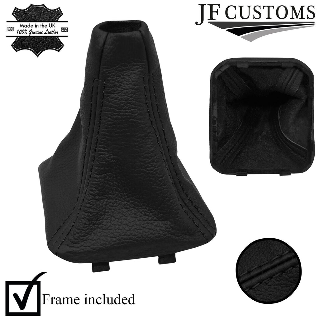 BLACK STITCH LEATHER GEAR COVER + PLASTIC FRAME FITS BMW F40 19-22 CUSTOM NEW