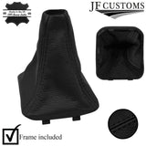 BLACK STITCH LEATHER GEAR COVER + PLASTIC FRAME FITS BMW F40 19-22 CUSTOM NEW