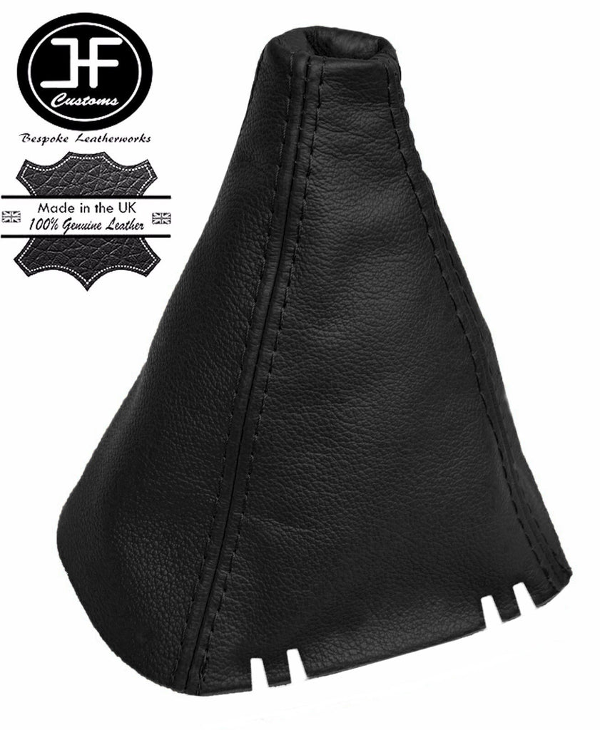 BLACK REAL LEATHER GEAR GAITER FITS SEAT LEON MK2 TOLEDO MK3 ALTEA XL 05-14