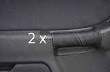 grey stitch FITS AUDI A3 MK1 96-04  2X DOOR HANDLE LEATHER COVERS CUSTOM NEW