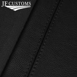 BLACK STITCH 2X DOOR CARD TRIM LEATHER COVER FOR VAUXHALL OPEL ASTRA H MK5 3DR