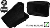 BLACK STITCH AUTOMATIC SUEDE GEAR GAITER+PLASTIC FRAME FOR BMW E90 E91 E92 E93