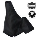 BLACK STICH LEATHER GEAR & HI LOW GAITER FITS LANDROVER DISCOVERY MK1 MK2 89-04