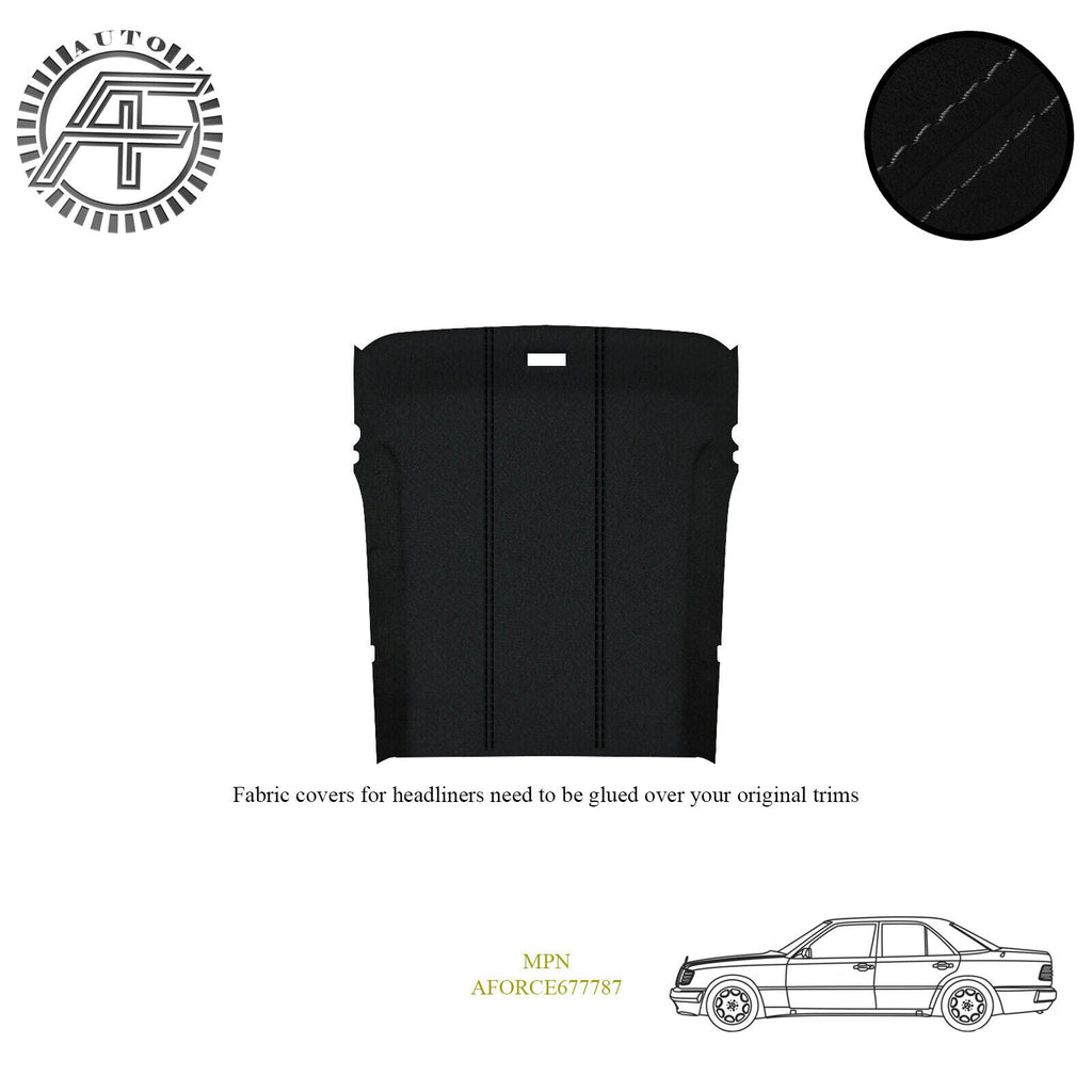 LUXE SUEDE HEADLINER COVER FITS MERCEDES BENZ W124 E220 4 DOOR SEDAN 1993-1996