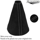 LIGHT GREY STITCH SUEDE GEAR GAITER FITS VAUXHALL OPEL VX220 SPEEDSTER 00-07