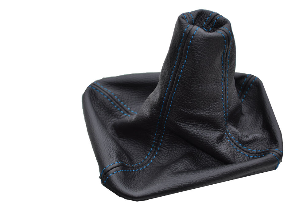 BLUE STITCH  FITS TOYOTA SUPRA MK3 1986-1993 GEAR GAITER REAL LEATHER CUSTOM NEW