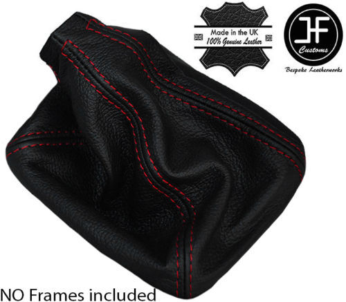 RED STITCH REAL LEATHER MANUAL GEAR GAITER FITS SAAB 9-3 93 1998-2002 CUSTOM NEW