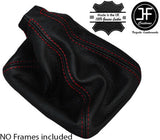 RED STITCH REAL LEATHER MANUAL GEAR GAITER FITS SAAB 9-3 93 1998-2002 CUSTOM NEW
