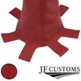 D RED STITCH LEATHER GEAR GAITER+PLASTIC FRAME FOR HONDA CIVIC EP3 TYPE R 01-05