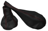 RED  STITCH FITS GEAR HANDBRAKE SET LEATHER SEAT IBIZA CORDOBA 6K 1993-1999
