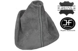 BLACK STITCH MANUAL GRAPHITE PU SUEDE GEAR GAITER FITS BMW 3 SERIES E36 E46