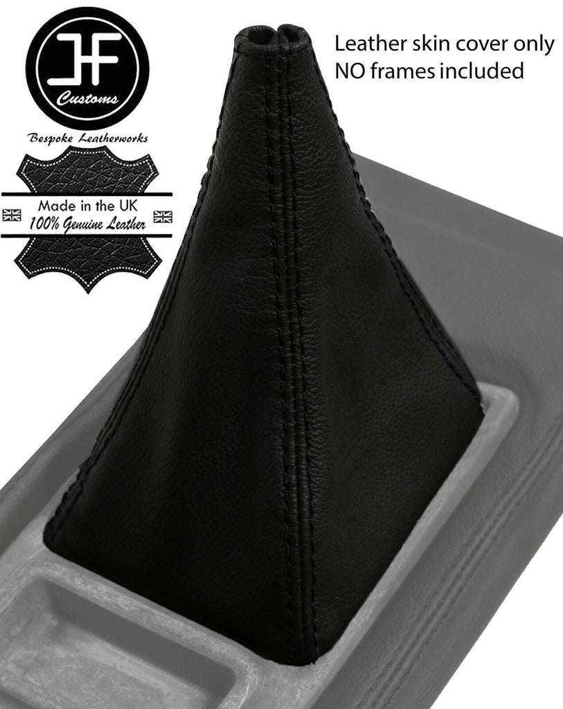 BLACK STITCH LEATHER GEAR GAITER OVER RUBBER FOR DATSUN 280ZX S130 1978-1983