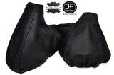 PURPLE STITCH REAL LEATHER GEAR&HANDBRAKE GAITER FOR BMW E36 1991-1998 3 SERIES