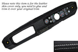 WHITE STITCH DASH DASHBOARD LEATHER SKIN COVER FITS SUNBEAM RAPIER H120