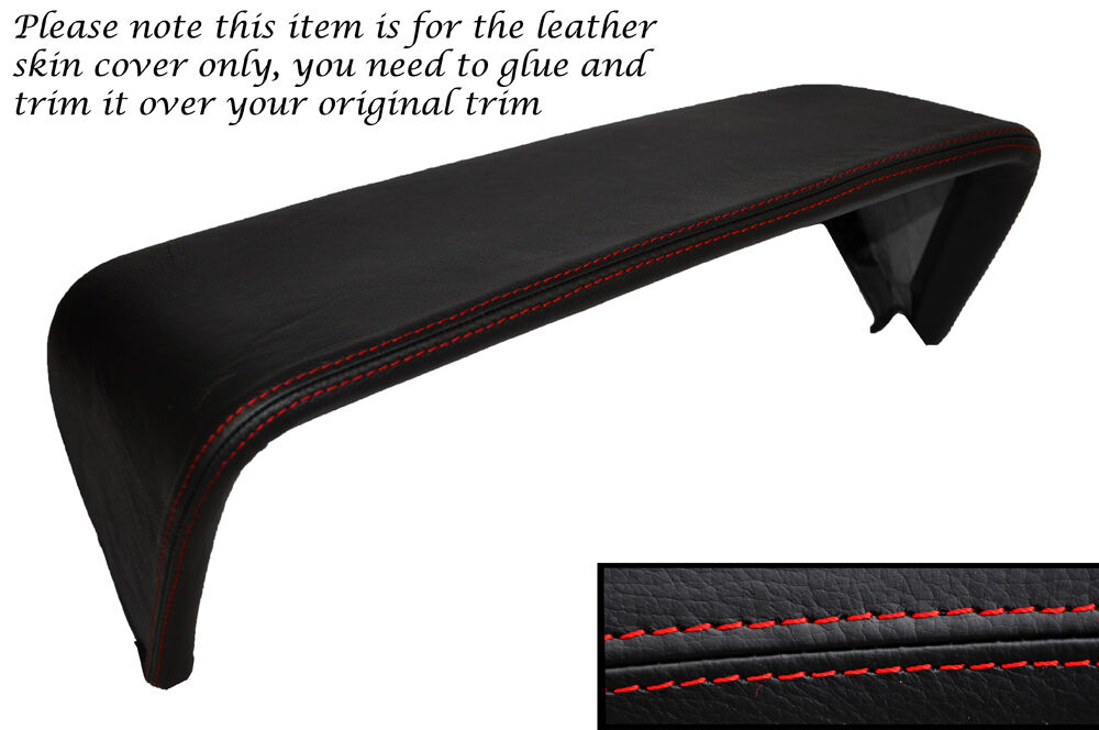 RED STITCH DASHBOARD BINNACLE LEATHER SKIN COVER FITS VAUXHALL OPEL MANTA B