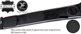 RED STITCH CARBON VINYL GEAR GAITER & 2X ARMREST COVERS FOR MAZDA RX8 03-12