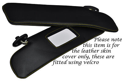 YELLOW STITCH FITS MAZDA MX5 MK2 & 2.5 MIATA 98-05 2X SUN VISORS COVERS