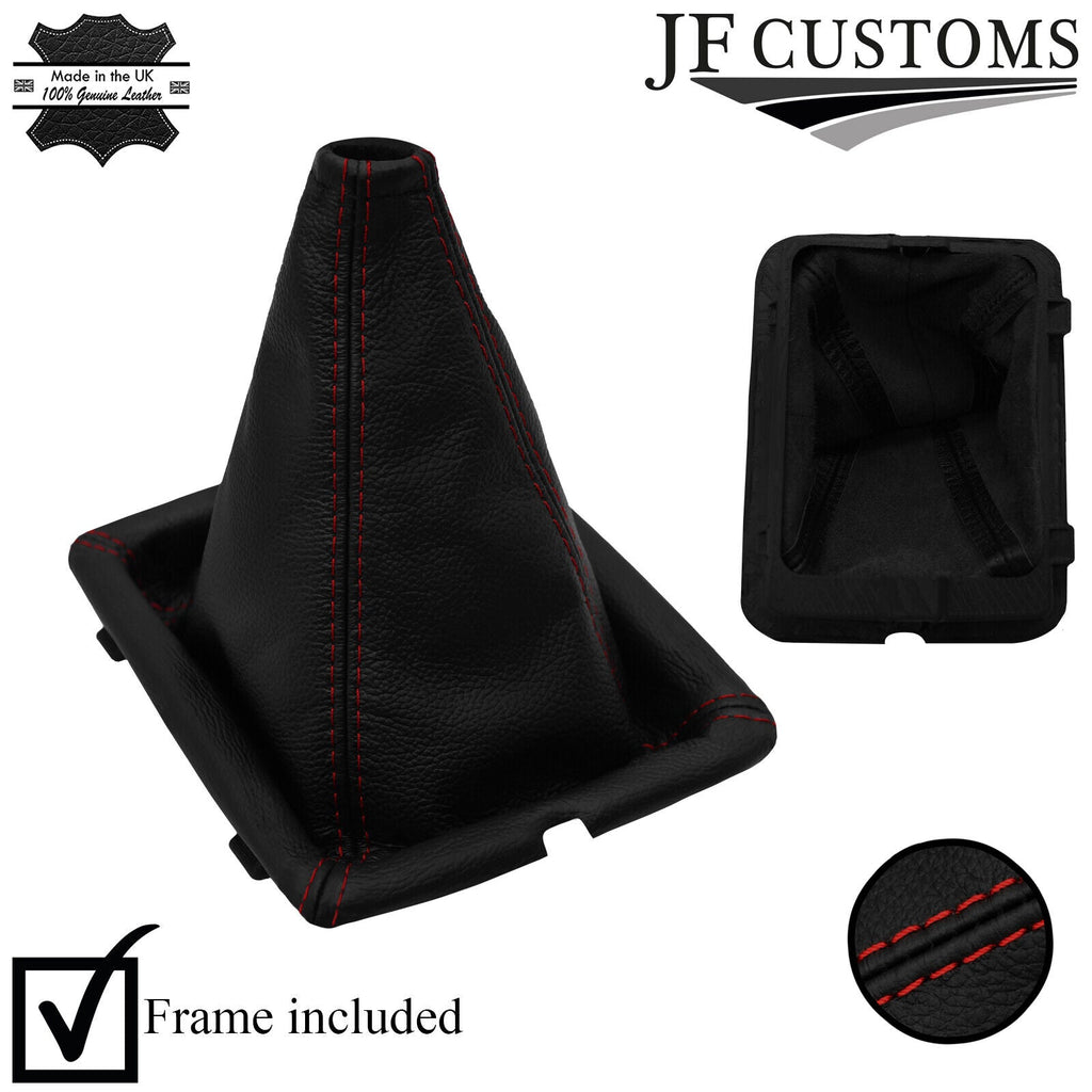 DARK RED STITCH LEATHER MANUAL GEAR GAITER + FRAME Jeep Cherokee liberty 2010