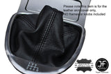BLACK STITCH MANUAL LEATHER SKIN GEAR GAITER SHIFT BOOT FITS INFINITI G37 08-14